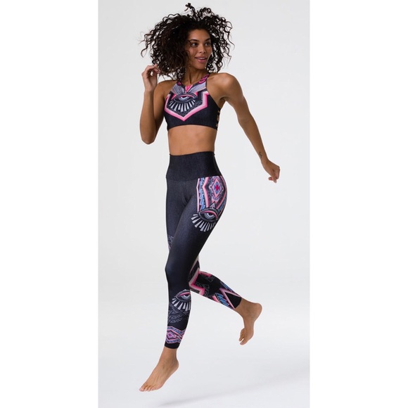 Onzie Pants - Onzie Graphic HIGH Rise Third Eye Leggings Sz XS